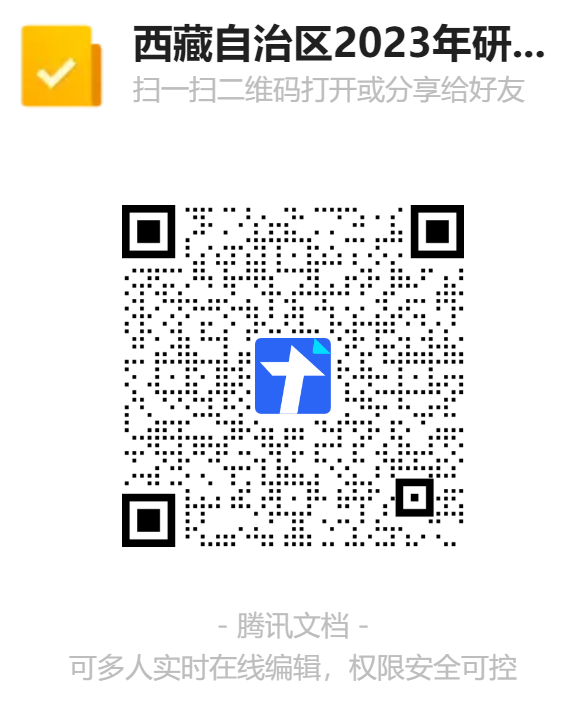 關于參加西藏自治區2023年碩士研究生招生考試考生填報有關信息的公告