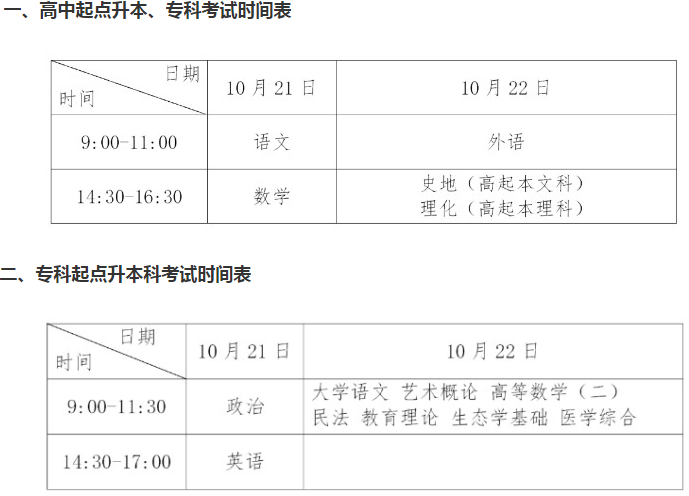 今年廣州成人高考日是哪一天？
