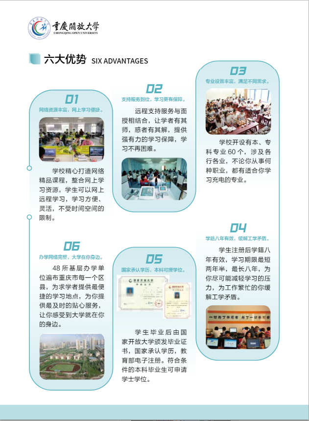 重慶開放大學（北碚分校）2023年春季學期招生簡章