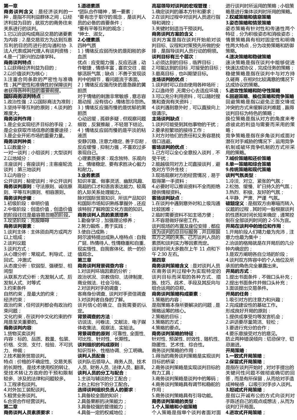 自考商務談判復習資料哪里找? 自考商務談判復習資料哪里找?