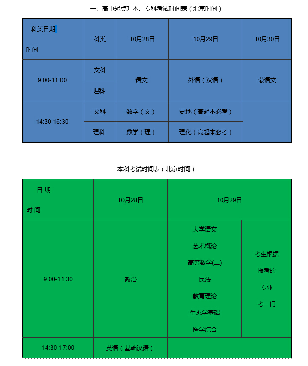 2017新疆成人高考考試時間? 2017新疆成人高考考試時間?