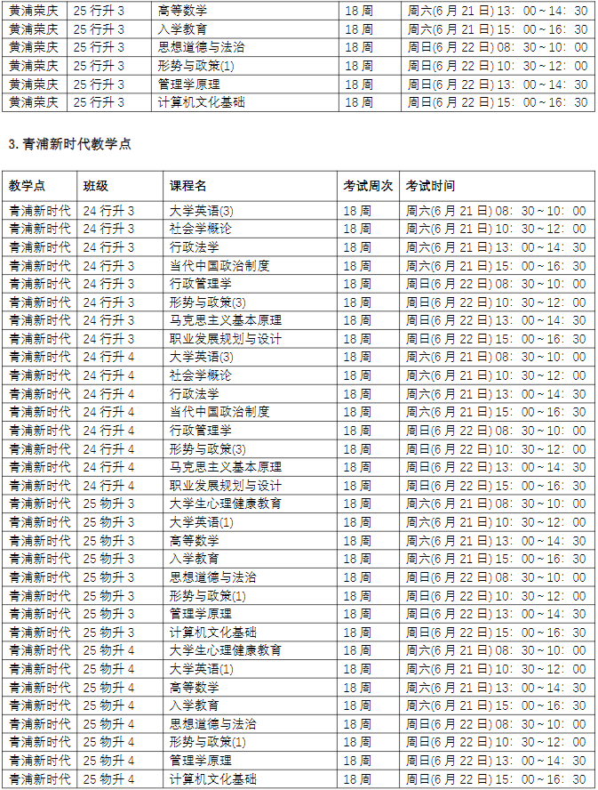 關于2025春第18周期末考試的通知