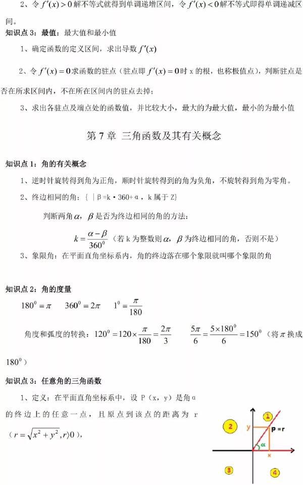 成人高考數學知識點有哪些？知識點歸納匯總！-8
