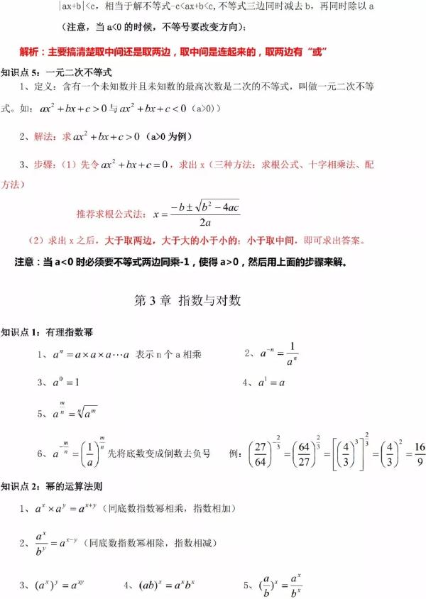 成人高考數學知識點有哪些？知識點歸納匯總！-3