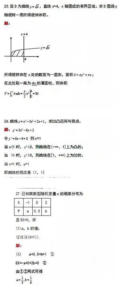 成考數學真題參考！-5