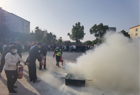 消防演練,防患于未“燃”——宿遷開放大學開展消防安全活動