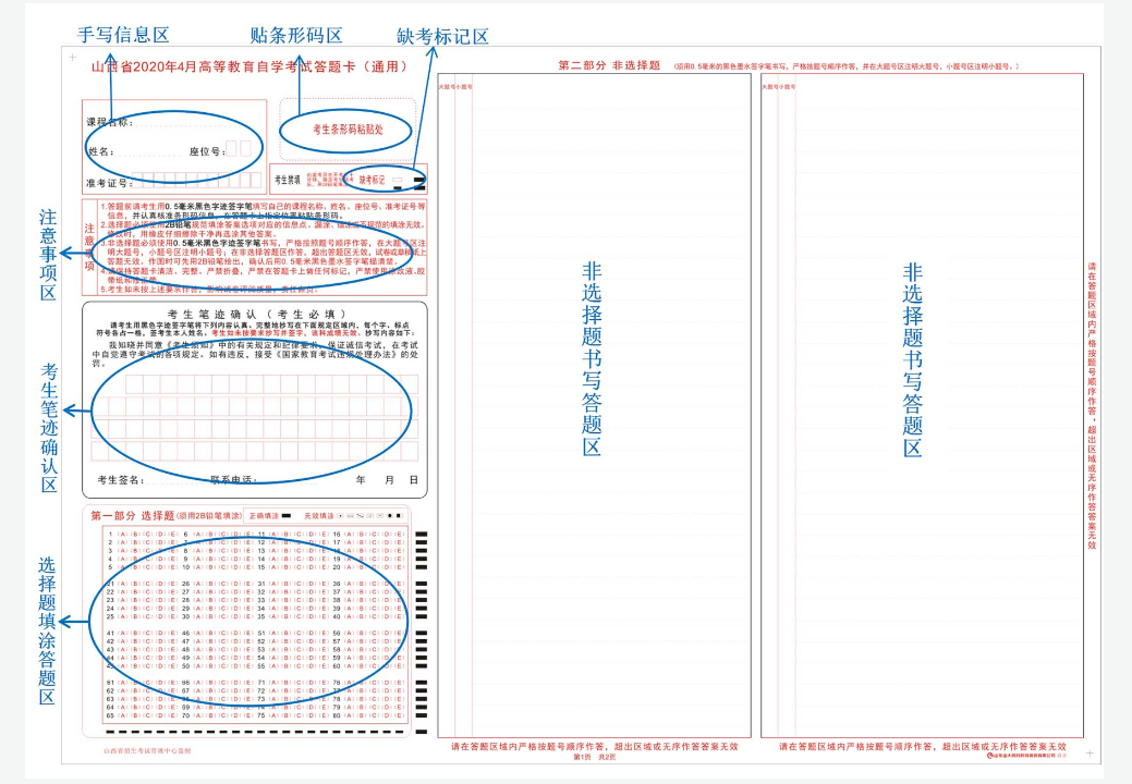 山西招生考試網：2024年下半年高等教育自學考試考前特別提醒