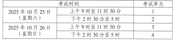 關于印發2025年10月湖南省高等教育自學考試課程考試安排及教材目錄的通知