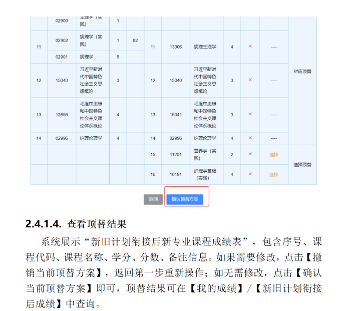 四川省高等教育自學考試新舊計劃銜接 考生操作說明