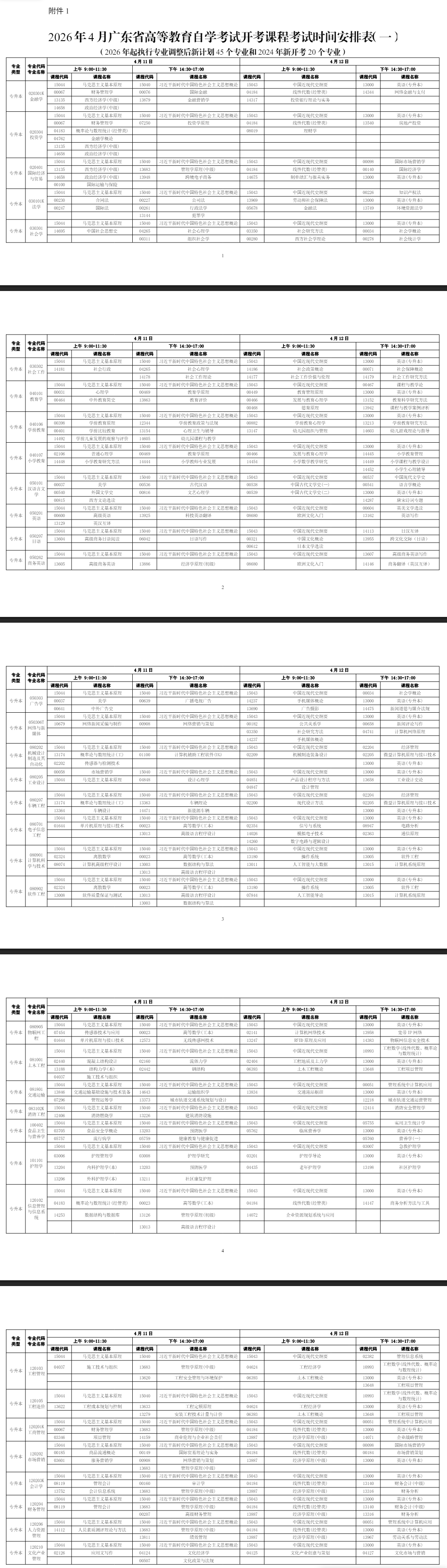 2026年4月廣東省茂名市自學考試考試安排 2026年4月廣東省茂名市自學考試考試安排